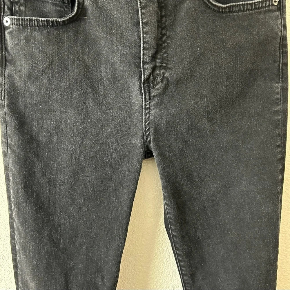 Veronica Beard kate skinny high rise black raven jeans inner slit sz 26/2 #243. - Picture 7 of 13